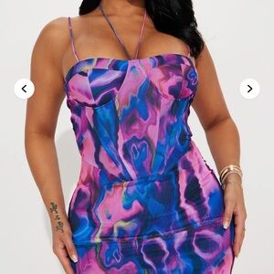 Vibrant Multicolor Strappy Dress